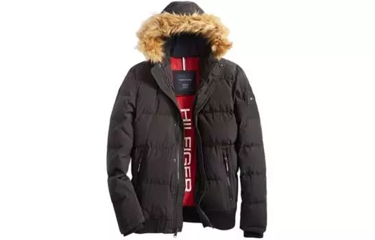 Мужская стеганая куртка Tommy Hilfiger, цвет Black