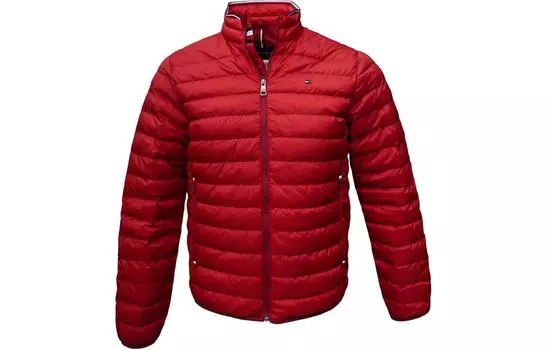Мужская стеганая куртка Tommy Hilfiger, цвет Burgundy