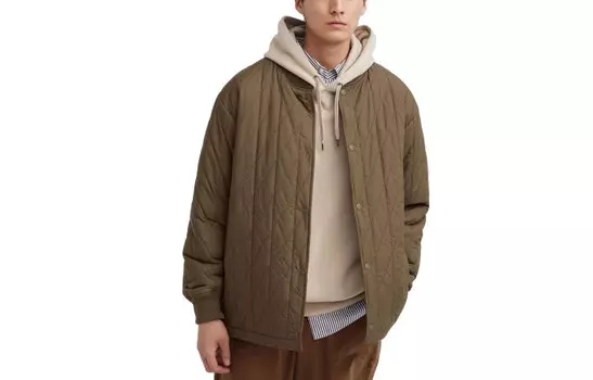 Мужская стеганая куртка UNIQLO, цвет Beige