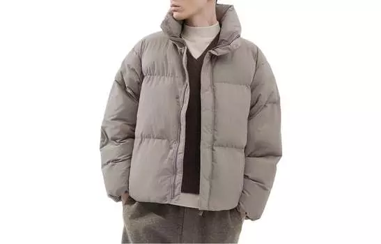 Объемная куртка с подкладкой Uniqlo Unisex, 30 кремовый
