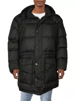 Мужская стеганая парка на пуху Big & Tall Polo Ralph Lauren, черный