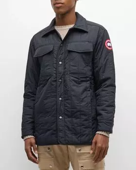 Мужская стеганая рубашка Carlyle Canada Goose, цвет Black