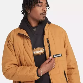 Мужская стеганая утепленная куртка с водоотталкивающей пропиткой Timberland, цвет Wheat Boot