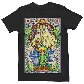 Мужская стеклянная футболка Legend Of Zelda Wind Waker Regal Licensed Character