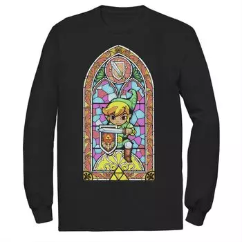 Мужская стеклянная футболка Nintendo Legend Of Zelda Wind Waker Link Regal Licensed Character