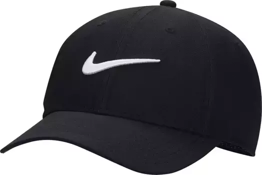 Мужская структурированная кепка-галочка Nike Dri-FIT Club, черный/белый