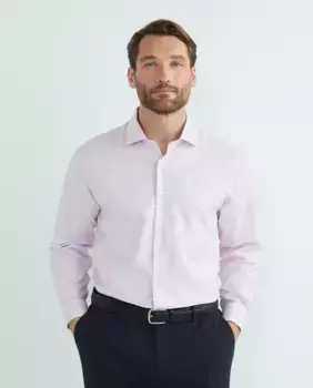 Мужская структурированная классическая рубашка с длинными рукавами больших размеров Mirto, розовый