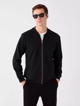 Мужская студенческая куртка стандартного кроя с длинными рукавами LCW Casual, новый черный