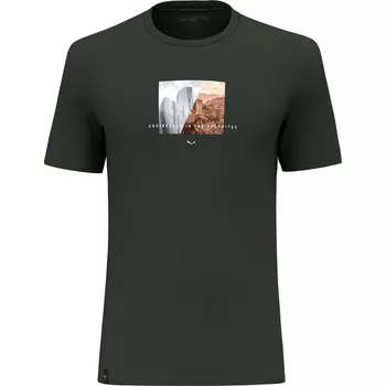 Мужская сухая футболка Pure Design Salewa, оливковый