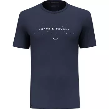 Мужская сухая футболка Pure Snow Cptn Salewa, синий