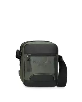 Мужская сумка через плечо Bromley с двумя отделениями и застежкой-молнией зеленого цвета Pepe Jeans, зеленый