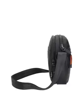 Мужская сумка через плечо Egham с двумя отделениями черного цвета Pepe Jeans, черный