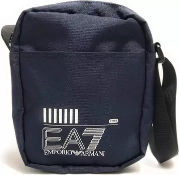 Мужская сумка через плечо Emporio Armani EA7 Train Core Pouch Bag, маленькая синяя UBS23EA16 245086, маленькая, синяя, S