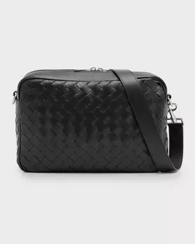 Мужская сумка через плечо Intrecciato среднего размера Bottega Veneta