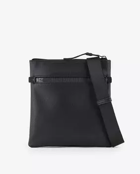Мужская сумка через плечо из экокожи с регулируемой ручкой Armani Exchange, черный