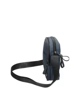 Мужская сумка через плечо с двумя отделениями темно-синего цвета Pepe Jeans, синий