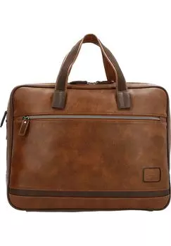Мужская сумка для ноутбука из искусственной кожи с нашивками PICARD, цвет Whisky Kombi