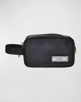 Мужская сумка для стирки с логотипом Moschino, цвет Black Multi