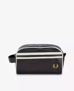 Мужская сумка для туалетных принадлежностей на молнии и ручке Fred Perry, чёрный