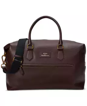 Мужская сумка Duffel из шагренированной кожи Polo Ralph Lauren, коричневый