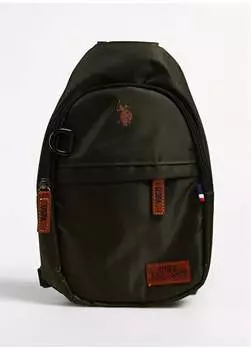 Мужская сумка-мессенджер Imperteks из ткани цвета хаки PLEVR22463 U.S. Polo Assn., хаки