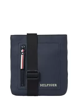 Мужская сумка-мессенджер темно-синего цвета 19x22x3 см TH PIQUE MINI CROSSOVER Tommy Hilfiger, темно-синий
