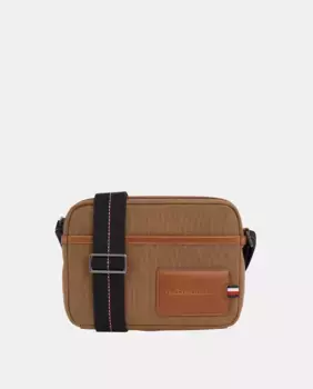 Мужская сумка-портфель репортерского стиля в коричневом цвете Tommy Hilfiger, коричневый