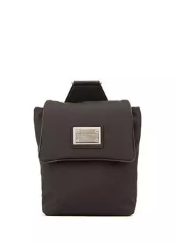 Мужская сумка с логотипом Dolce&Gabbana, черный