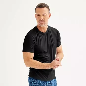 Мужская супермягкая пижамная рубашка с круглым вырезом Sonoma Goods For Life, черный