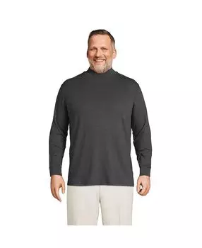 Мужская супермягкая водолазка с воротником Big & Tall Supima Mock Lands' End