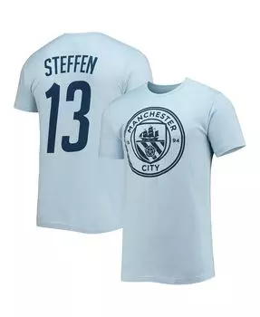 Мужская светло-голубая футболка zack steffen manchester city с именем и номером Fifth Sun, светло-синий