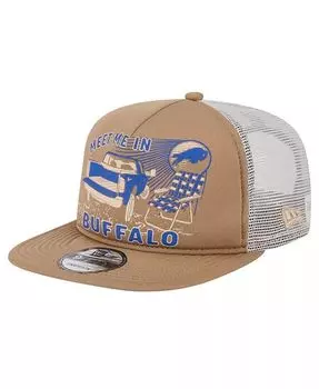 Мужская светло-коричневая кепка Buffalo Bills Meet Me 9FIFTY Snapback New Era, бежевый