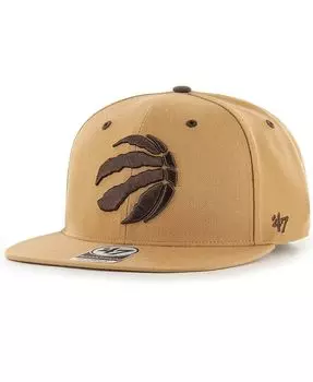 Мужская светло-коричневая кепка Toronto Raptors Toffee Captain Snapback '47 Brand