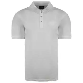 Мужская светло-серая рубашка-поло Armani Jeans, серый