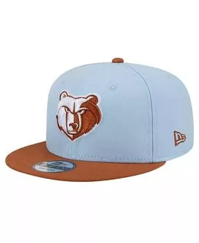 Мужская светло-синяя/коричневая кепка Memphis Grizzlies 2-Tone Colour Pack 9FIFTY Snapback Hat New Era, синий