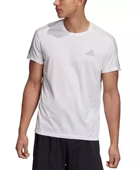 Мужская светоотражающая футболка для бега adidas, белый