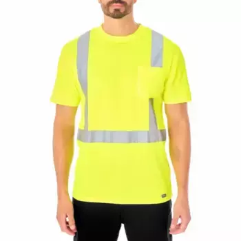 Мужская светоотражающая футболка с короткими рукавами Smith'S Workwear, цвет laser yellow