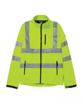 Мужская светоотражающая куртка Softshell CAT, яркий желтый