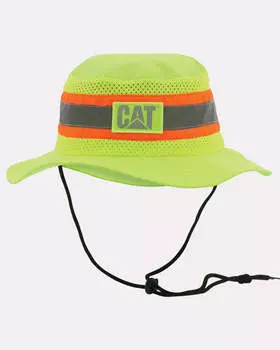 Мужская светоотражающая защитная шапка для сафари CAT, желтый