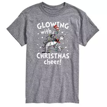 Мужская светящаяся рождественская футболка Dr. Seuss Cheer Licensed Character