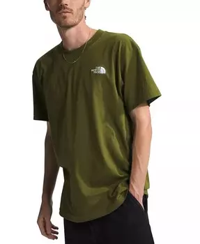 Мужская свободная футболка с логотипом Evolution The North Face, зеленый