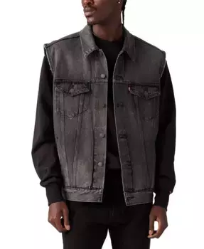 Мужская свободная куртка-жилет Premium Trucker Levi's, черный