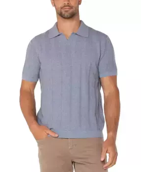 Мужская свободная поло-рубашка из трикотажа Liverpool Los Angeles, синий