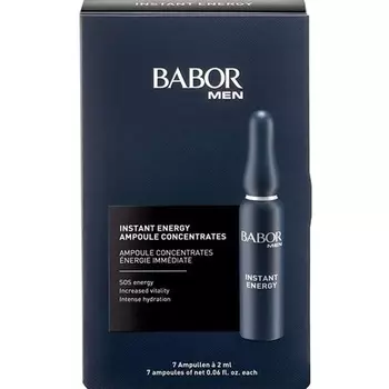 Мужская сыворотка для лица Instant Energy в ампулах с витамином С и кофеином, Babor