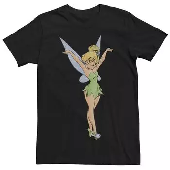 Мужская танцевальная футболка Disney Tinker Bell Arms Up Profile Licensed Character