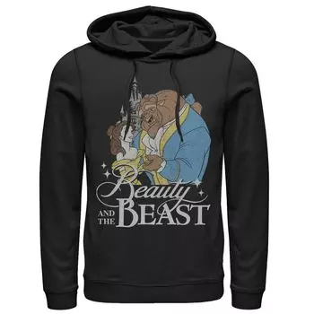 Мужская танцевальная толстовка с винтажным логотипом Disney Beauty & The Beast Licensed Character