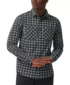 Мужская технологичная рубашка compass stretch в клетку на пуговицах BASS OUTDOOR, мульти