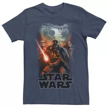 Мужская темная футболка с плакатом «Дарт Вейдер» Star Wars