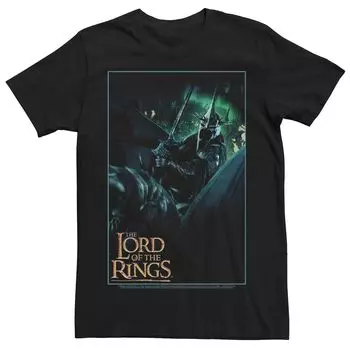 Мужская темная футболка с плакатом «Властелин колец Witch King» Licensed Character