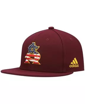 Мужская темно-бордовая бейсболка штата Аризона Sun Devils в патриотическом стиле для поля adidas